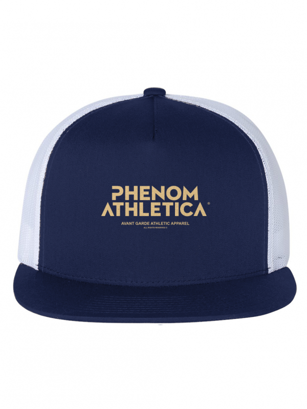 Phenom Athletica® White Mesh Five-Panel Trucker Ca