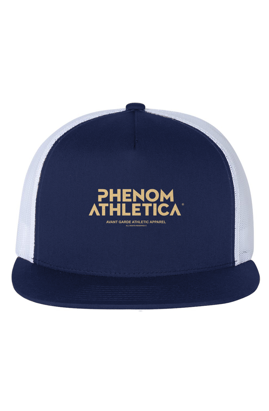Phenom Athletica® White Mesh Five-Panel Trucker Ca