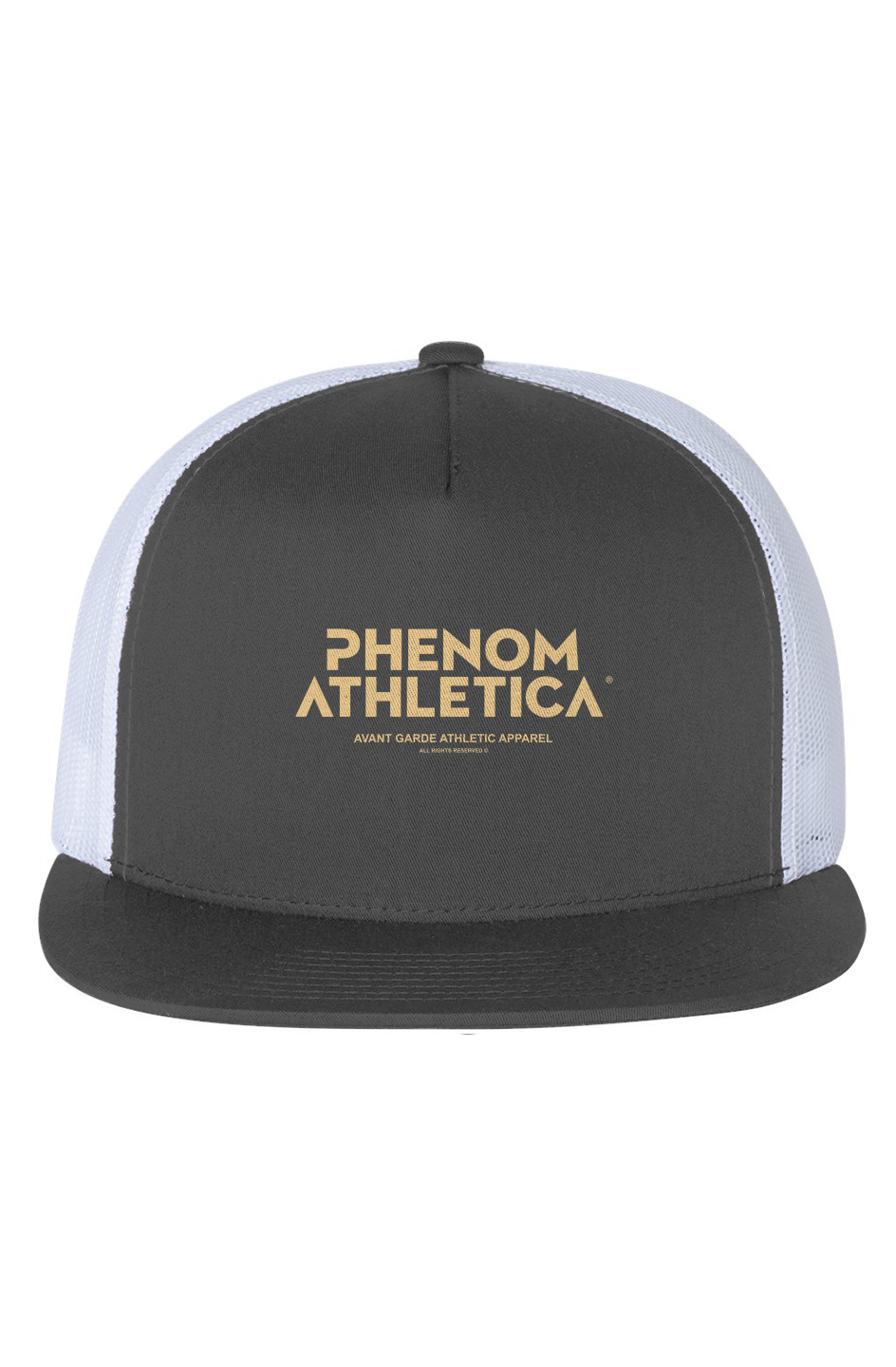 Phenom Athletica® White Mesh Five-Panel Trucker Ca