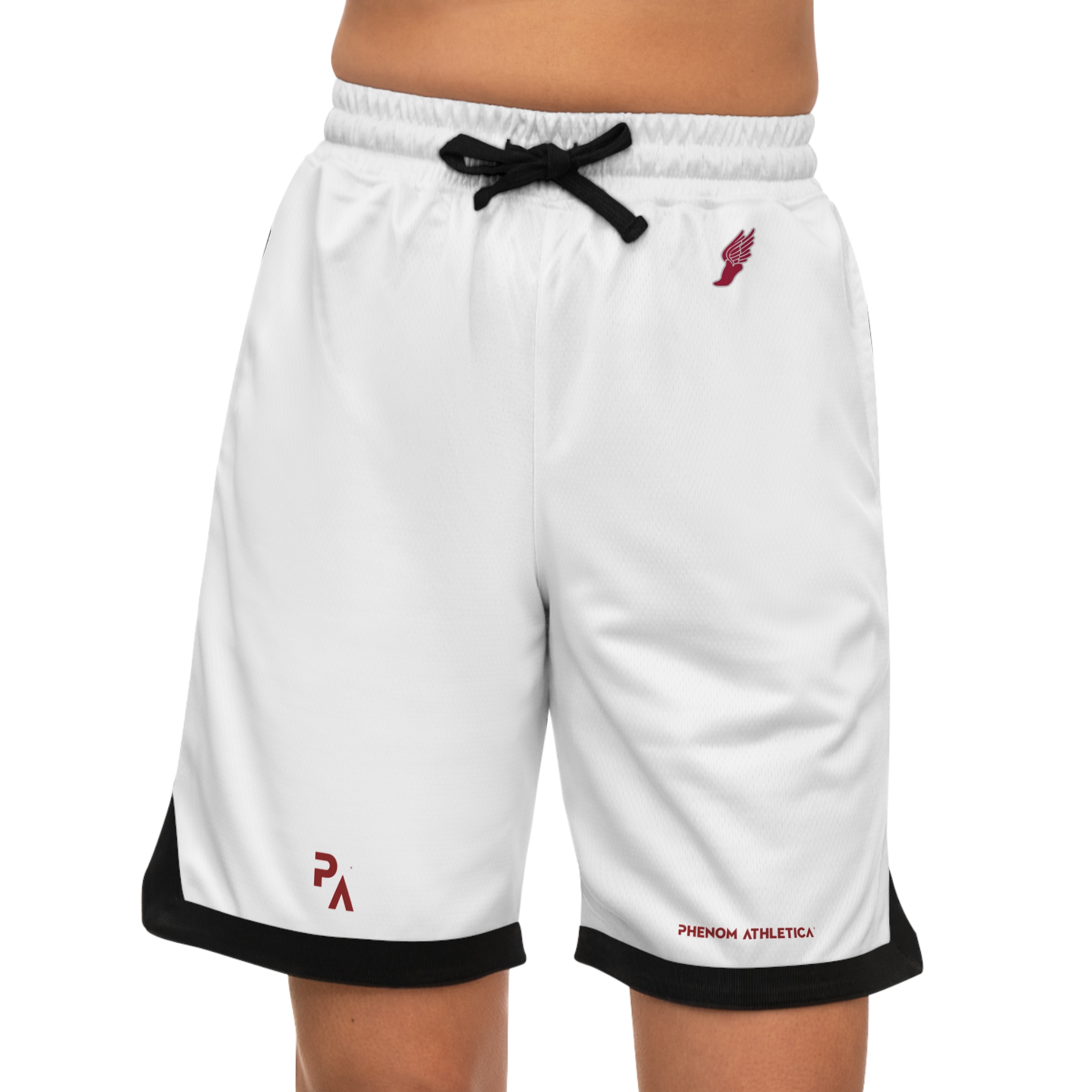 Phenom Athletica® Wings of Hermes™ Basketball Rib Shorts - Image 4