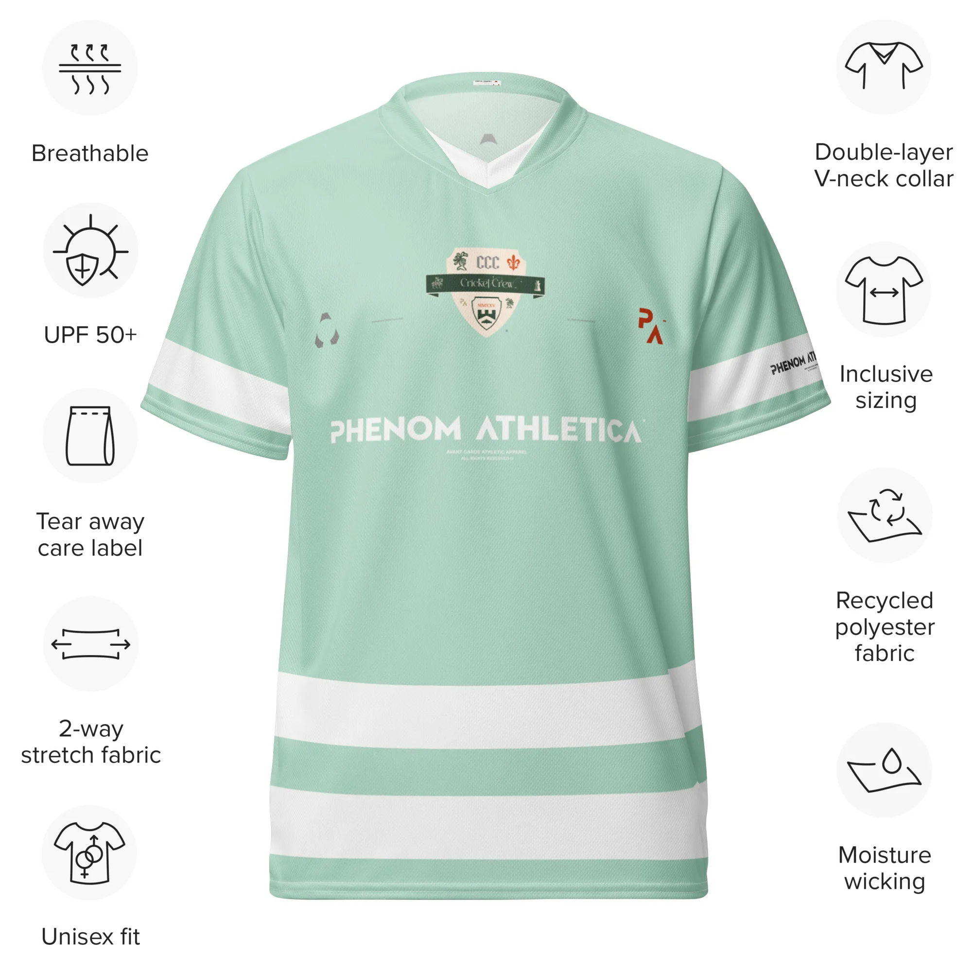 Phenom Athletica® Cricket Crew™ Jersey